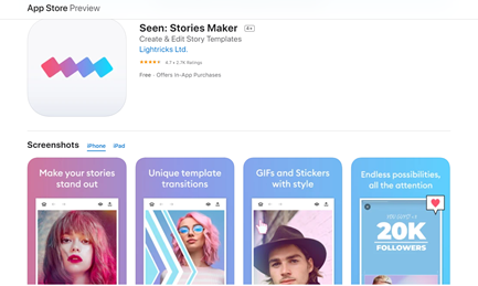 Eφαρμογές για τα Instagram Stories